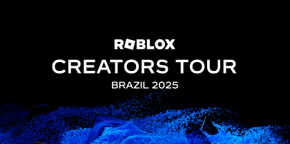 Acaba de chegar ao Brasil o Roblox Creators Tour!
Nosso tour começa em 11 de outubro em São Paulo, e segue para a cidade maravilhosa, o Rio de Janeiro, em 6 de dezembro. 🧶+