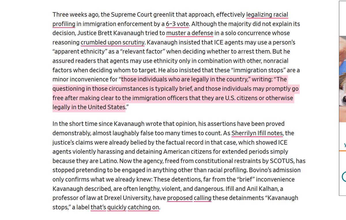 JoseTorresAZ5's tweet image. These #KavanaughStops are incredibly corrosive to our society and the humanity of "Brown" (AKA "looks Mexican") people - in some cases citizens.

Just go ahead and spit on us and say we're not equal to white citizens.

It is ugly.  Nazi is as Nazi does.

🧵