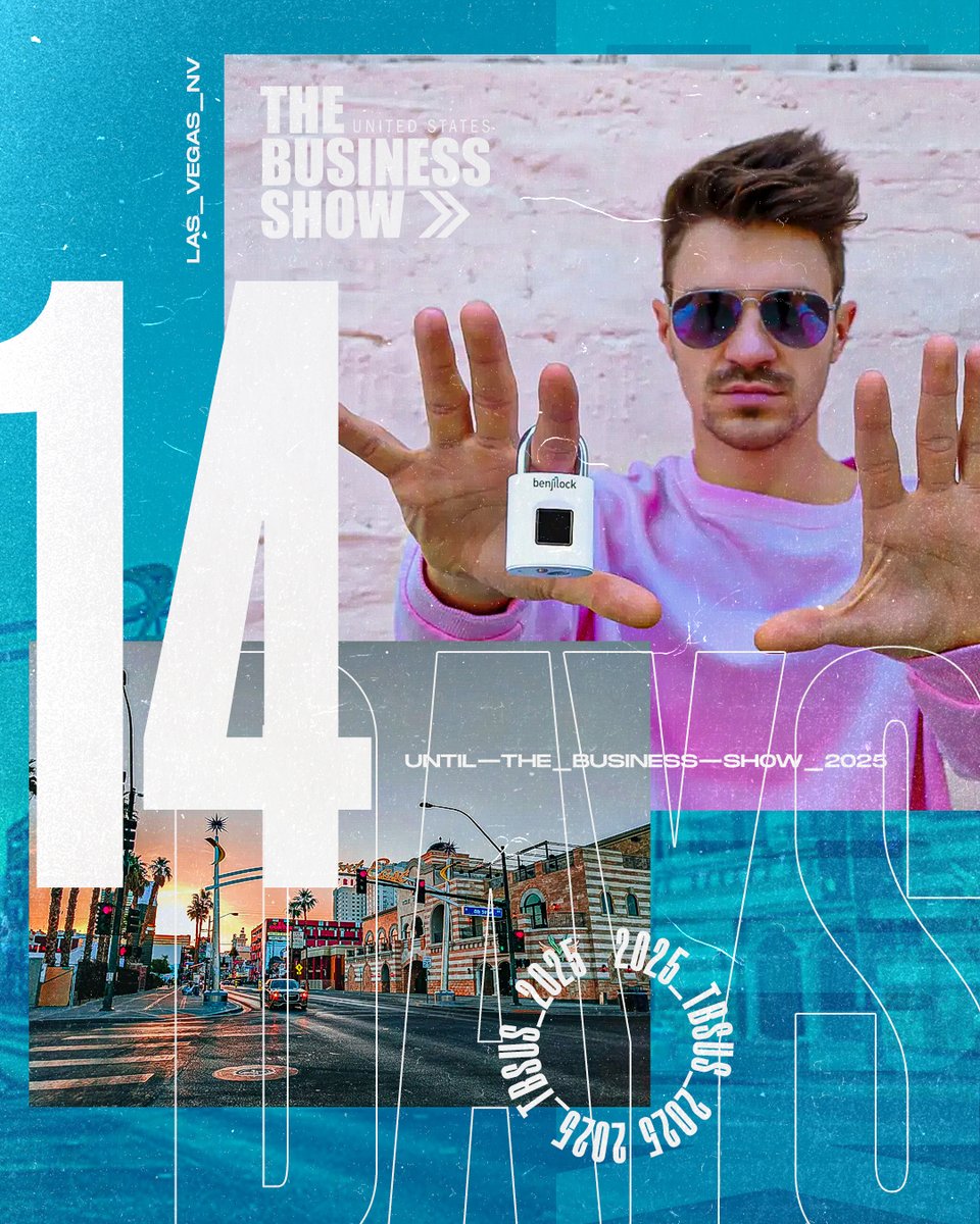 ☀️ Good morning, Wednesday!

✨ Only 14 Days until <a href="/BenjiLock/">BenjiLock</a> 🔓 <a href="/TBS_US/">The Business Show US</a>! 
⏰ To 🔒 in your spot! ⬇️
🔗 tinyurl.com/4ftvbva4
🤩 We’re beyond excited!

🧿 #BenjiLock x #TBSLV #TheBusinessShowUS 🥰

🌐 The 🔑 is at Your Fingertips—That's it. ✔

🗣 #UnlockYourPotential 🔥