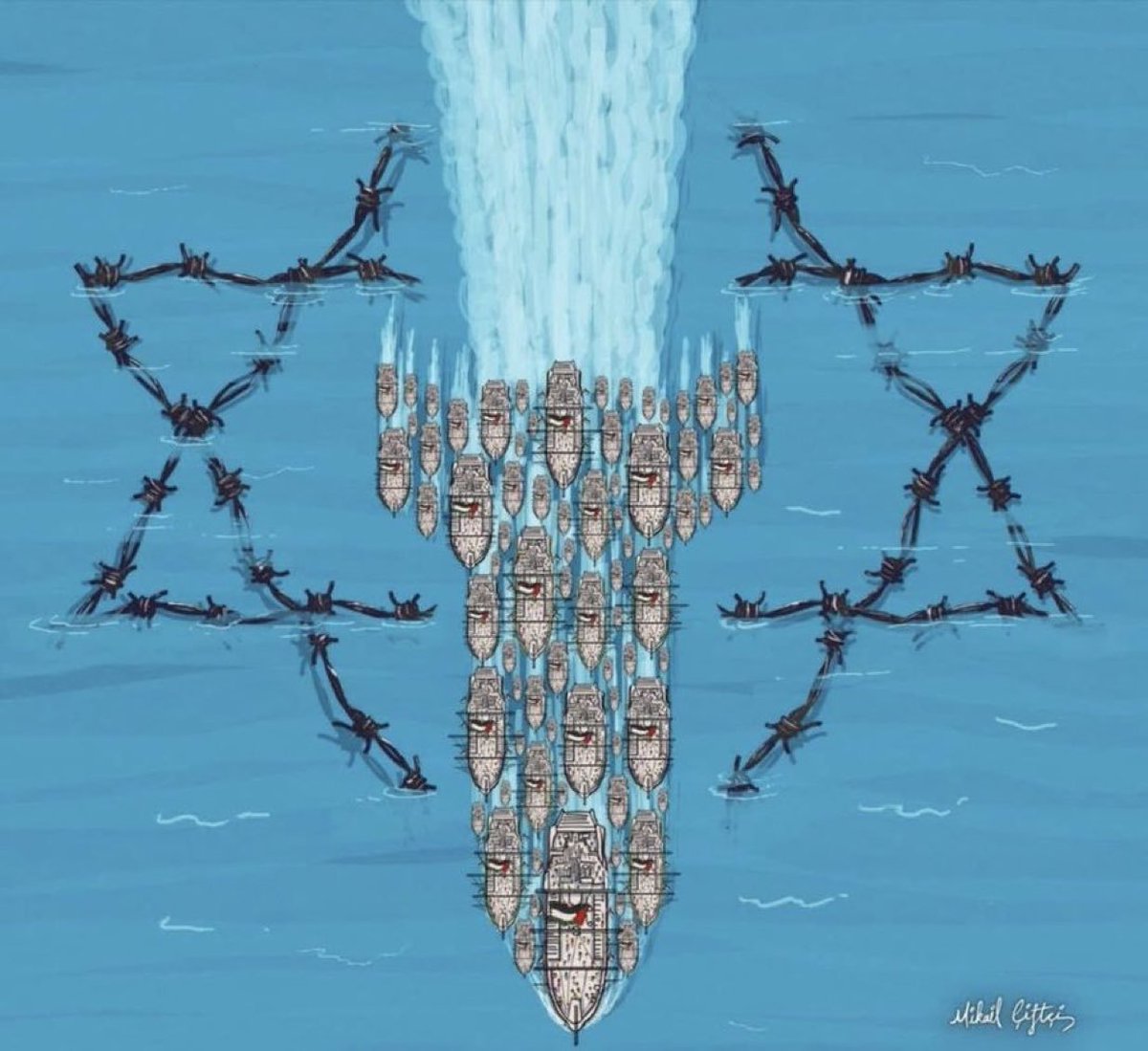 Hbys24's tweet photo. #naziisrael
Allah yâr ve yardımcıları olsun...🤲❗
Benim Gündemim Sumud 
#MyAgendaSumud
Benim hayatım Filistin 
#FreePalestine
An itibariyle i.rail #SumudFilosu
Saldırı düzenledi... https://t.co/qWx0GCERJW