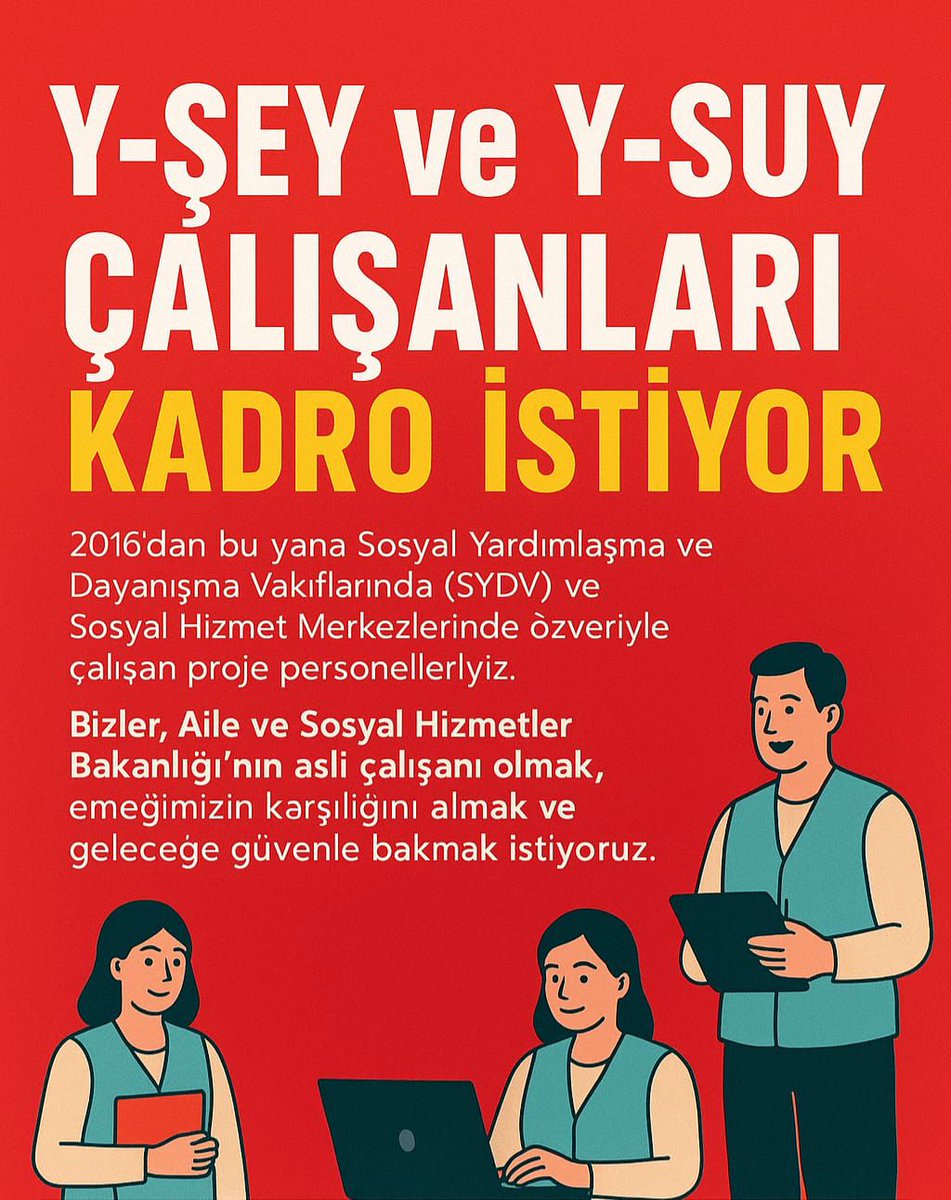 Sığınmacı ve Mültecilerin Yüzünü Güldürenler Kendi Yüzü De Gülsün İstiyor.
@rterdogan <a href="/EmineErdogan/">Emine Erdoğan</a> <a href="/dbdevletbahceli/">Devlet Bahçeli</a> <a href="/_cevdetyilmaz/">Cevdet Yılmaz</a> <a href="/MahinurOzdemir/">Mahinur Özdemir Göktaş</a> <a href="/drbetulsayan/">Dr.Betül Sayan Kaya 🇹🇷</a> <a href="/UlviYonter/">Dr.İzzet Ulvi YÖNTER</a> <a href="/Akparti/">AK Parti</a> <a href="/MHP_Bilgi/">MHP</a> <a href="/tcailesosyal/">T.C. Aile ve Sosyal Hizmetler Bakanlığı</a> <a href="/AKPartiSPBGM/">AK Parti Sosyal Politikalar Başkanlığı 🇹🇷</a> <a href="/mkulunk/">Metin KÜLÜNK</a>
#YSEYYSUYKADROİSTİYOR