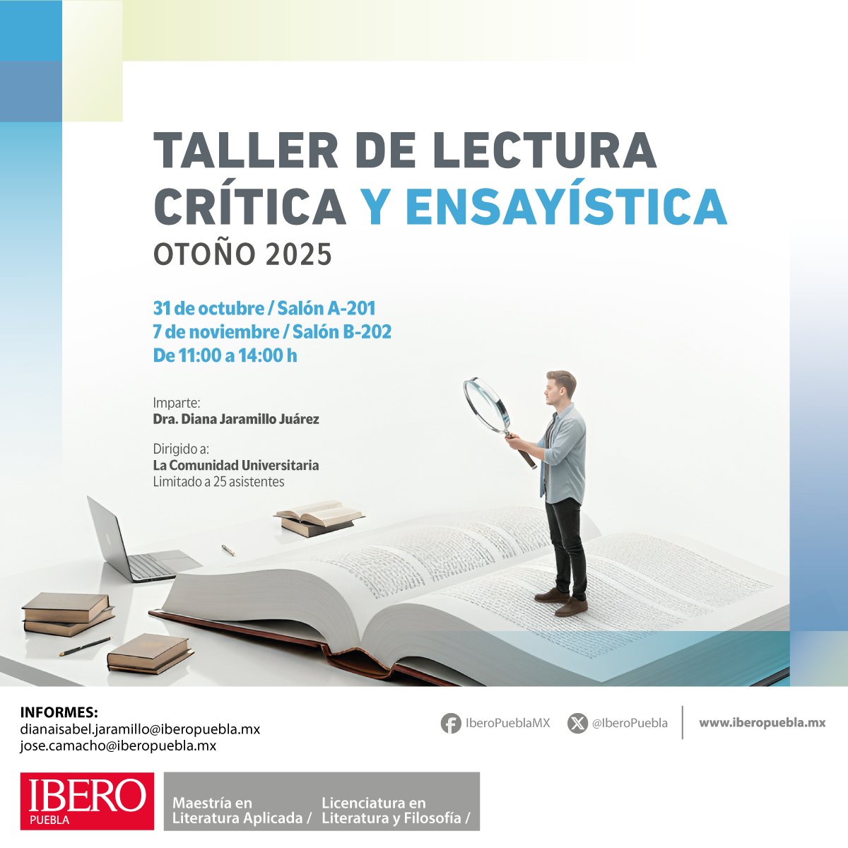🗓️Forma parte del próximo Taller de Lectura Crítica y Ensayística.