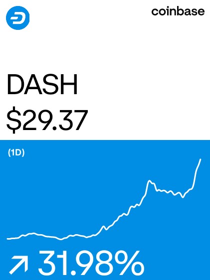 MMerandah's tweet photo. @ZssBecker  &amp; Another One...Dash on @Coinbase: https://t.co/DzjWJuBWJM https://t.co/zQ2TMkhdrV