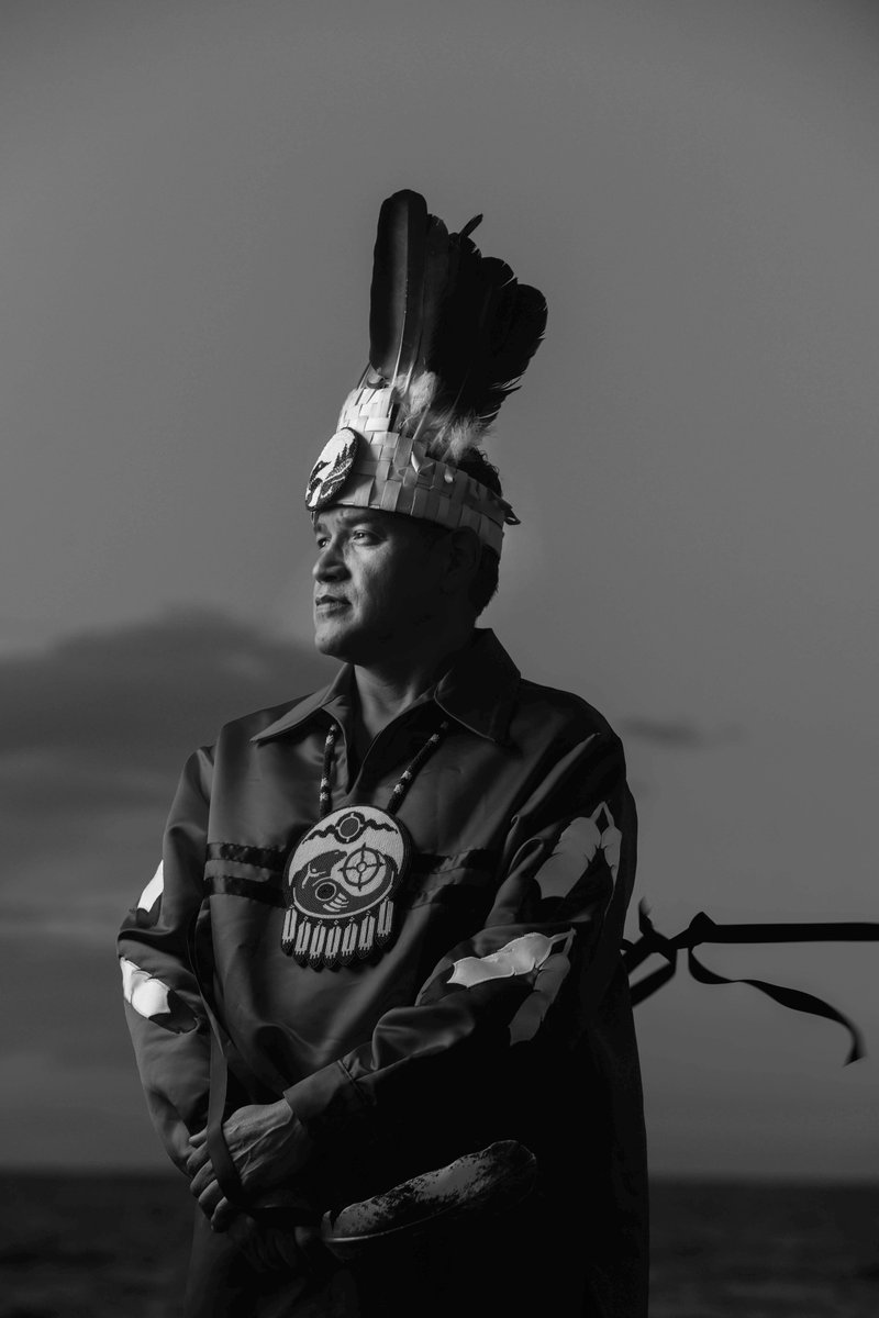 TrishaBourque's tweet photo. I have been blessed to have @DaveBrosha as a friend &amp; mentor on my photo journey. My physical health slowed me down the last couple of years so have not picked up📸for creative portraits. TY to Dave for helping me create this portrait of #PEI Regional Chief Wendell Labobe https://t.co/H4tMfXCmLU
