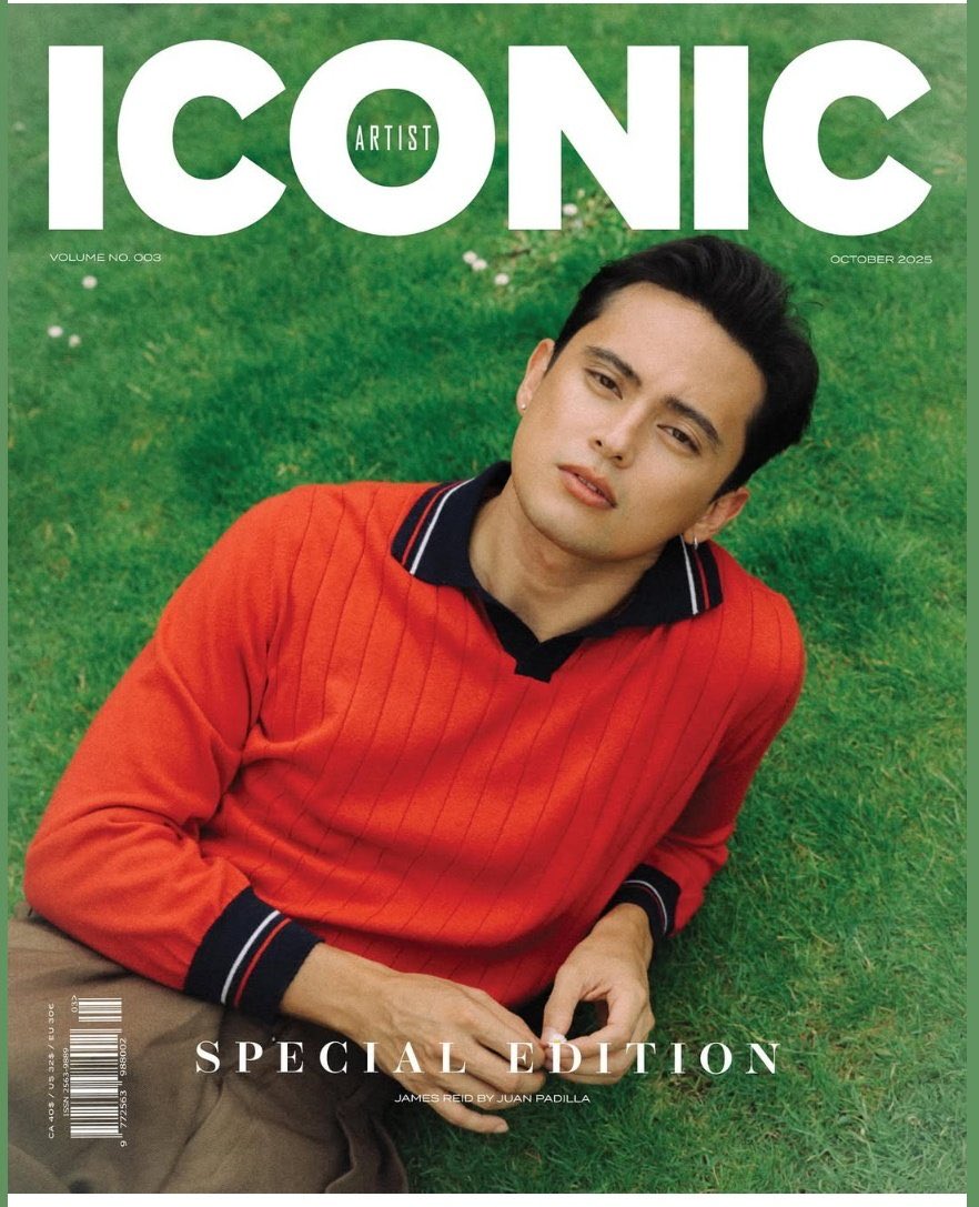 Xxvvyy5's tweet photo. JAMES REID IS ICONIC!

James in the  cover of ICONIC Artist magazine, October 2025 issue. 
Shot in Paris

#JameReid #alwaysgulatan #internationalmagazine https://t.co/yz5KZ5b0Mh