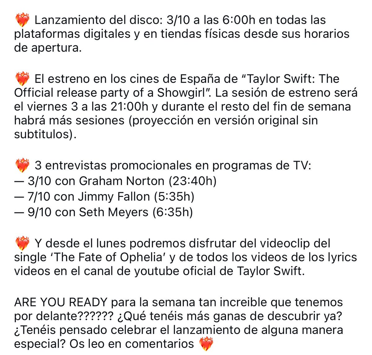 Taylor Swift España tweet media