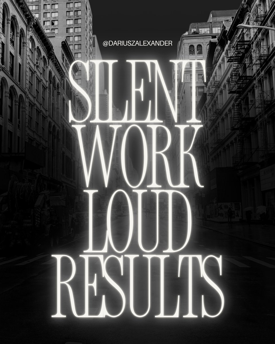 💭 Silent Work, Loud Results  

You won’t always see the grind. No flashy announcements. No constant updates. Just quiet focus behind the scenes — and then? The results speak loudly. 🔊💼  

Here’s what I’ve learned building something from the ground up:  
1️⃣ The real wins happen