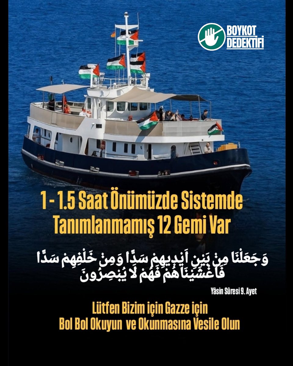 Gazze benim meselem değil! diyenleri suçlamayın! Çünkü Gazze ve Mescid-i Aksa, Allah'ın Şerefli kullarının Davasıdır. Bu Dava Korkakların taşıyamayacağı kadar ağırdır!
 #MyAgedaSumud
#GlobalSumudFlotilla