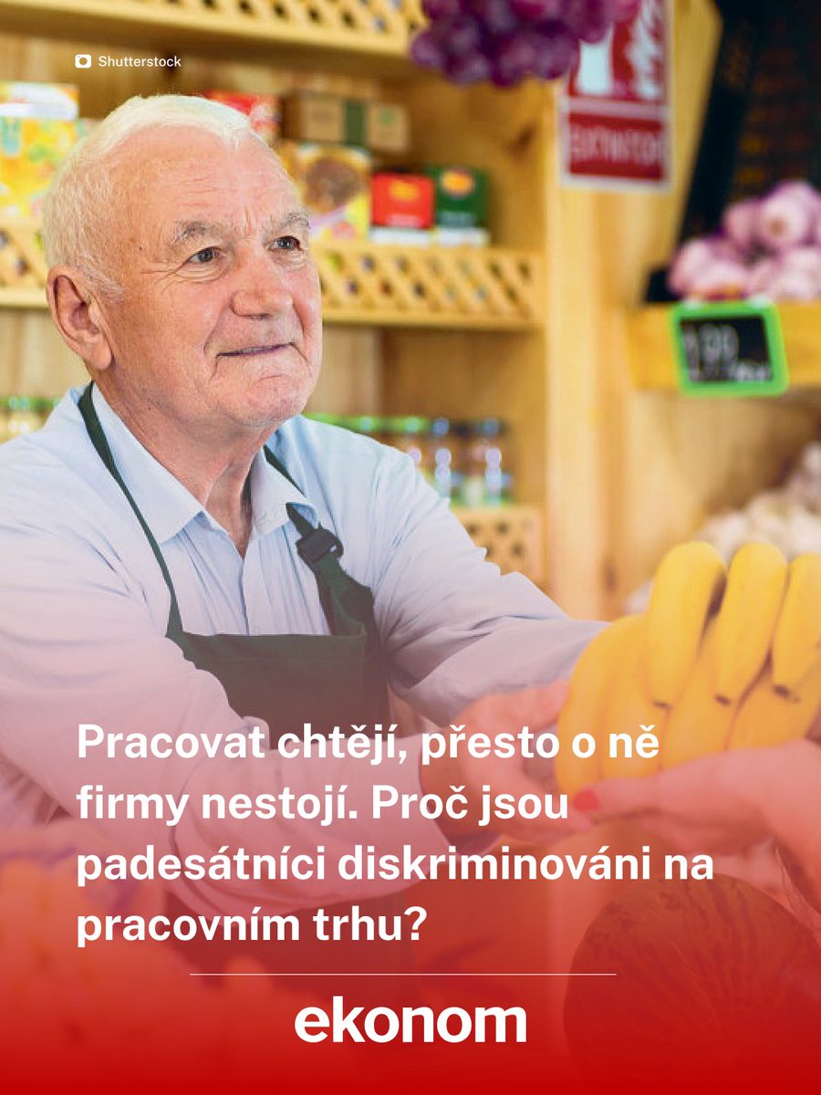 ❓ Třetinu nezaměstnaných tvoří lidé starší 50 let. Pracovat chtějí, ale firmy o ně kvůli řadě předsudků nestojí. 👉  ekonom.cz/c1-67795030-pr…
