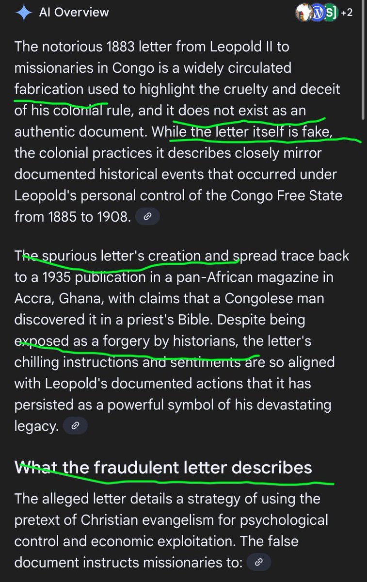 sonofisu's tweet image. But THEY have been saying it is fake and a forgery, even AI says so (see frame 1). Yet, there is an Ohio State University paper on same subject, even including pictures of people in the Congo being subjected to a lot of dehumanization.