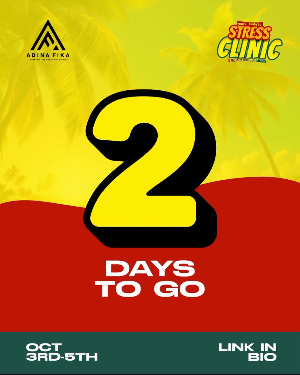 ⏳ The wait is almost over 2 days left! Pack your bags, the beach is calling 🌴🌊 #AdinaFika2025 #Ilashe
