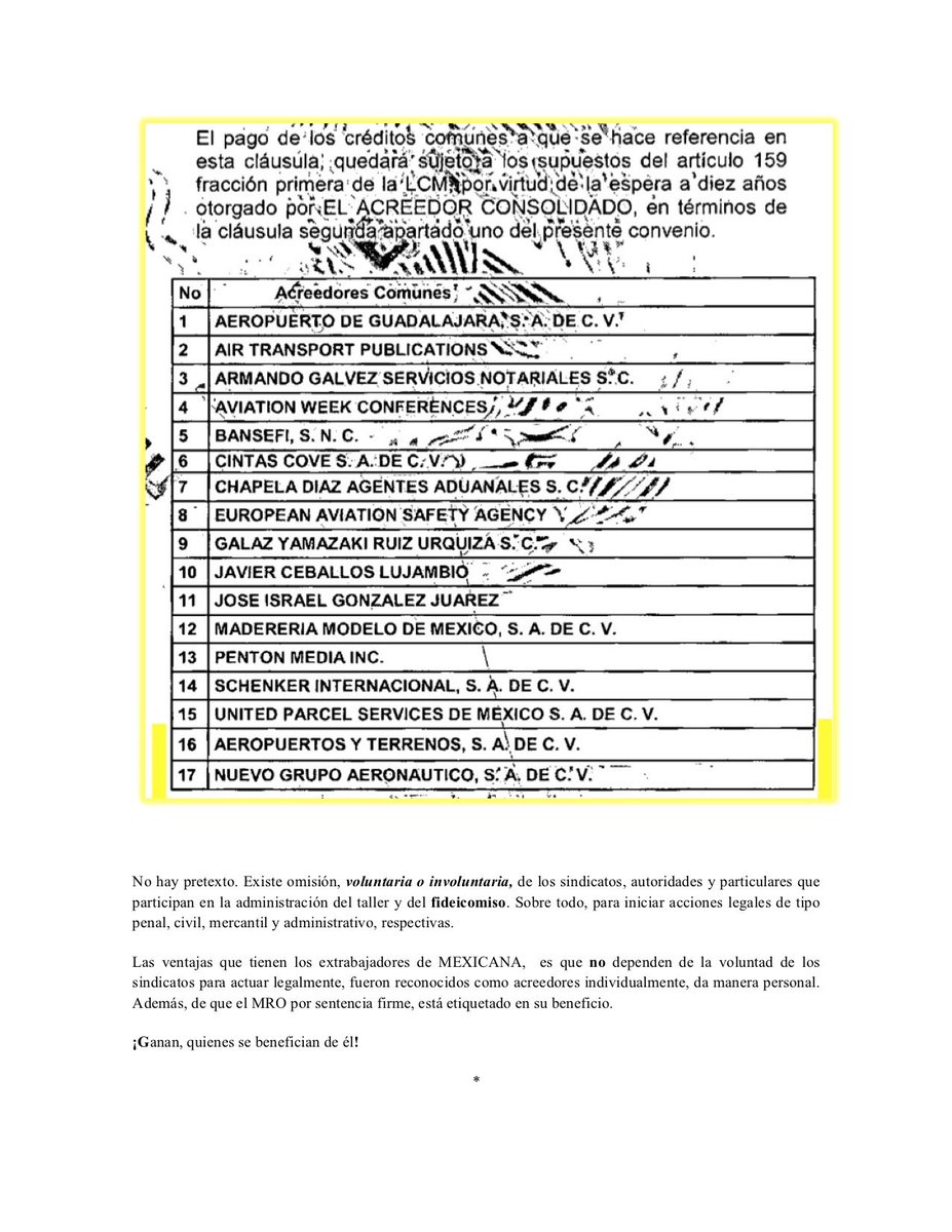 MEXICANA MRO, EL FRAUDE