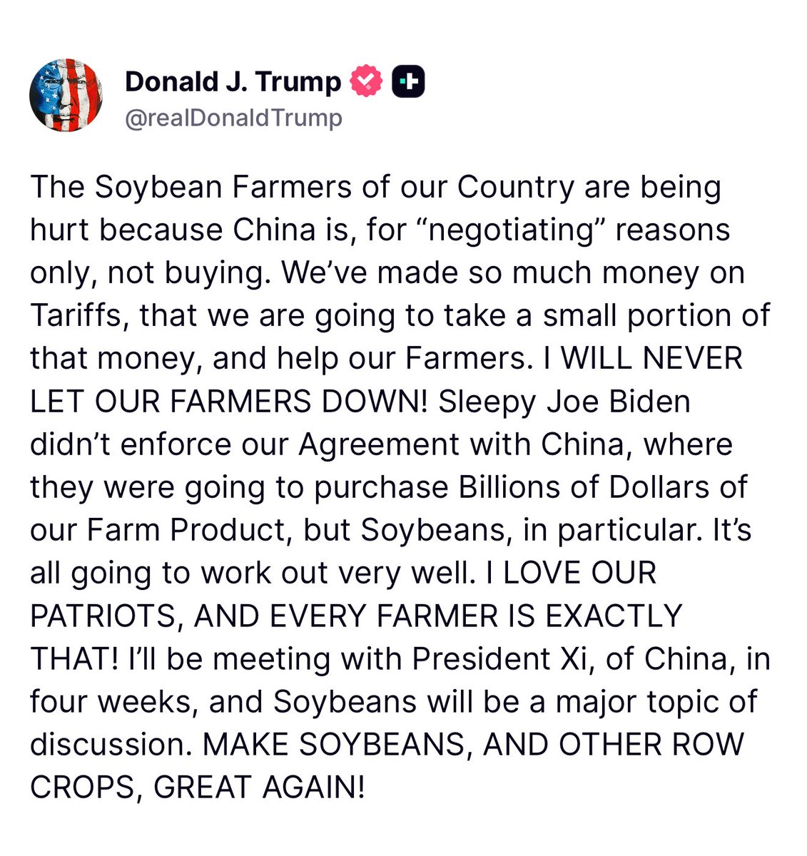 Thank you, Mr President! 

We will keep working. 💪