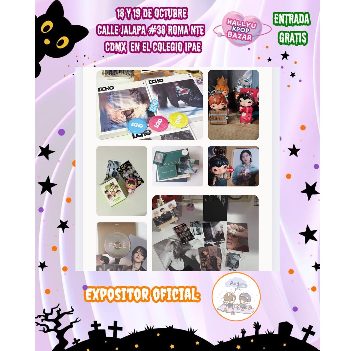 Entregas Personales CDMX
18 y 19 de octubre 🫶🏻 en Hallyu Kpop Bazar donde estaré como expositora oficial☺️

Recuerden rellenar el sig formulario para llevar sus cositas

forms.gle/BrGVbDsS9VqX8W…