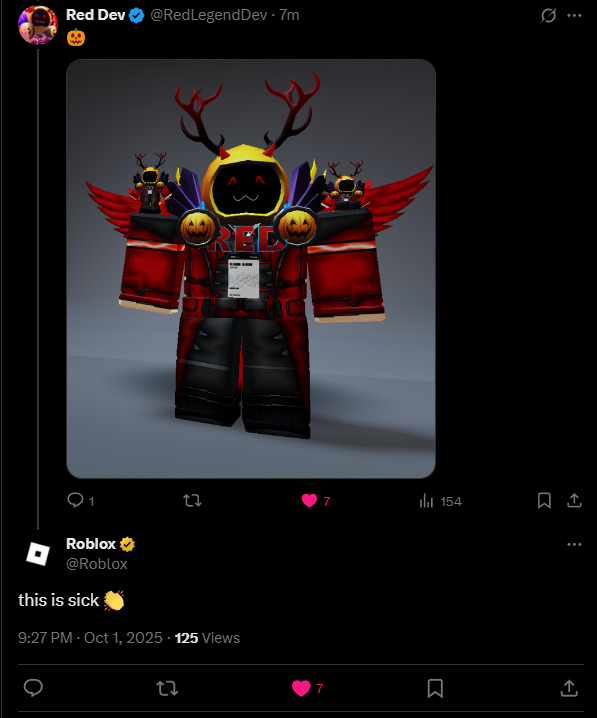 RedLegendDev's tweet image. W Roblox!!!