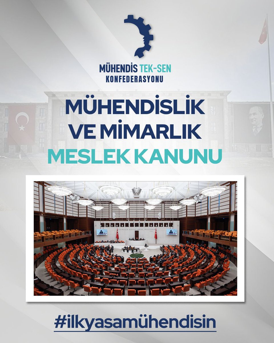 Meclis açıldı Mühendisler ve diger teknik hizmet calisanlari icin gereği yapılsın. MESLEĞİMİZ EMEĞİMİZ 
<a href="/RTErdogan/">Recep Tayyip Erdoğan</a>
<a href="/TBMMGenelKurulu/">TBMM Genel Kurulu</a>  <a href="/eczozgurozel/">Özgür Özel</a> 
<a href="/dbdevletbahceli/">Devlet Bahçeli</a> <a href="/MuhTekSen_Konf/">Mühendis Tek-Sen Konfederasyonu</a>
<a href="/MuhTekBuro/">Mühendis Tek-Sen Büro</a>
 <a href="/MuhTekYerelYntm/">Mühendis Tek-Sen Yerel Sendikası</a> <a href="/MuhTekBayindir/">Mühendis Tek-Sen Bayındırlık</a> <a href="/MuhTekTrmOrmn/">Mühendis Tek-Sen Tarım-Orman</a> <a href="/KaMuhEnerjiSen/">Kamu Mühendisleri ENERJİ Sendikası</a> 
<a href="/MuhTekSenUlasim/">MÜHENDİS TEK-SEN ULAŞIM</a>