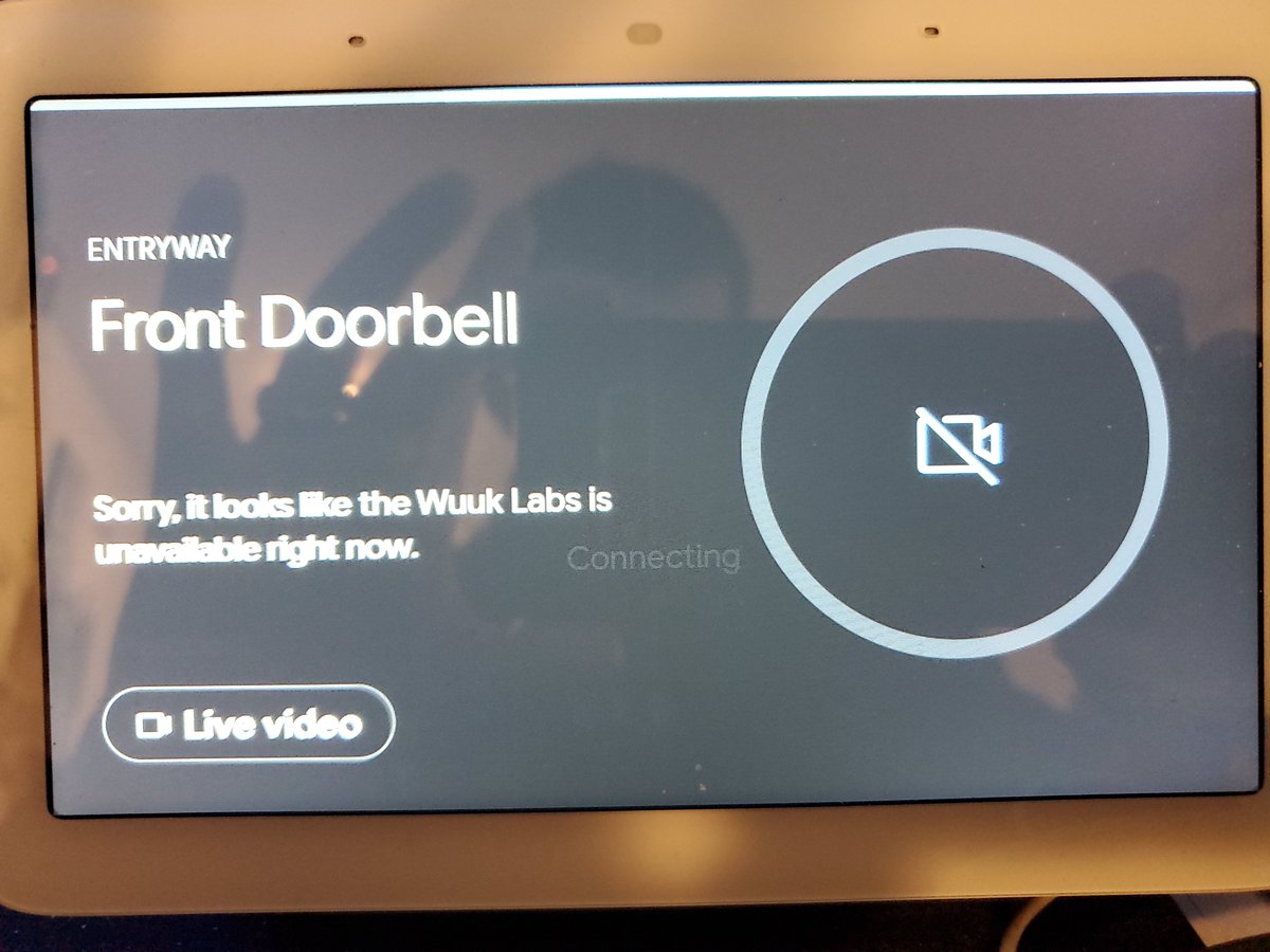 shaynebrown's tweet photo. @WUUKLabs It's hard to believe that a company can make something that could be great. But totally awful as it ages. No local support, online connectivity barely works. Terrible customer support. It's not like I haven't told you what to do. #SmartHome https://t.co/dkoPl5uJww
