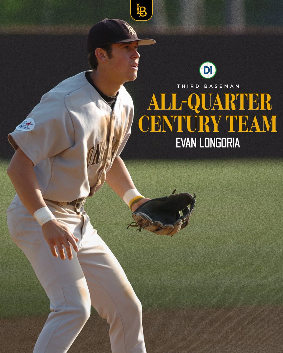 𝐓𝐡𝐞 𝐕𝐨𝐭𝐞𝐬 𝐀𝐫𝐞 𝐈𝐧! 

 Evan Longoria has been named to the D1 Baseball All-Quarter Century Team 🎉

 #GoDirtbags | #LongBeachBuilt