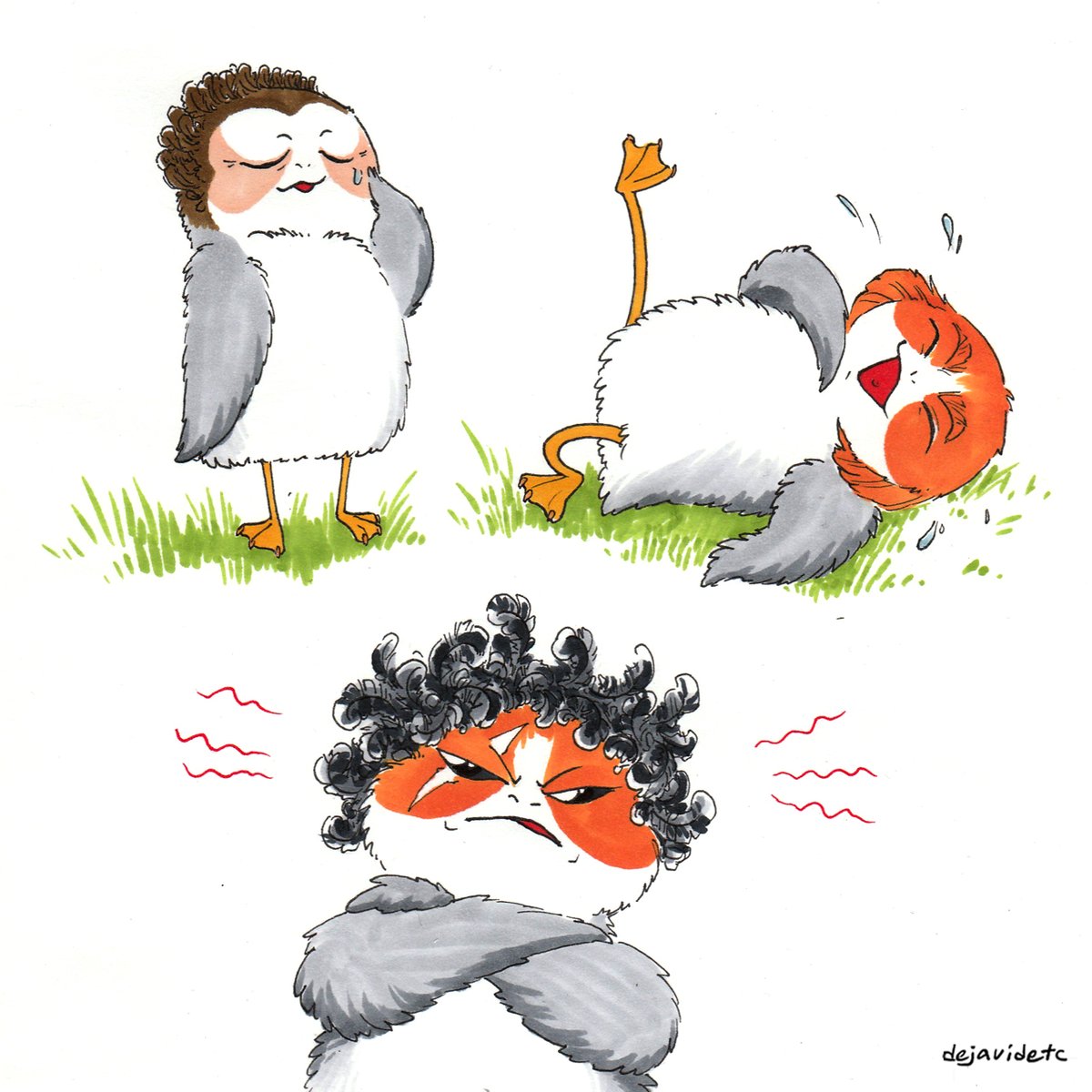 dejavidetc's tweet image. commision for @Yananiris ❤️
#kylux #porgs