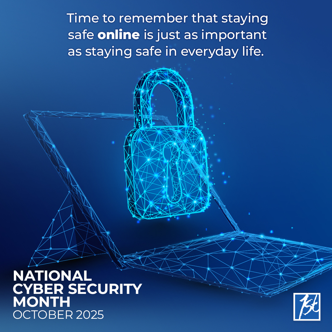 UticaFirstInsCo's tweet image. October is National Cybersecurity Awareness Month! 💻🔒
Simple steps—like strong passwords &amp;amp; spotting phishing—help keep you safe online.
UFIC encourages everyone to #ThinkBeforeYouClick.
#CyberSecurityAwareness #UticaFirst
