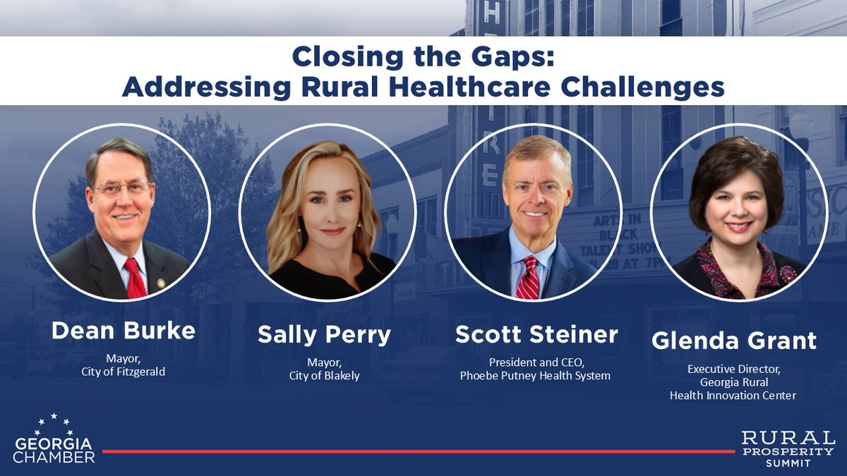 At #GCRPS25, leaders discussed how rural communities can close healthcare gaps across Georgia.

Today's panel on addressing rural healthcare challenges explored solutions to hospital closures, workforce shortages, and ways to expand access to care.

---

Panelists:
‣ Dean Burke,