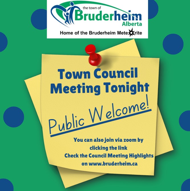 Town Council meeting tonight.
Members of the public are invited to attend the meeting in person.
The meeting starts at 7:00 p.m. at the Firehall.
To join tonight's Council Meeting virtually, click the Zoom link below.
us02web.zoom.us/.../register/2…