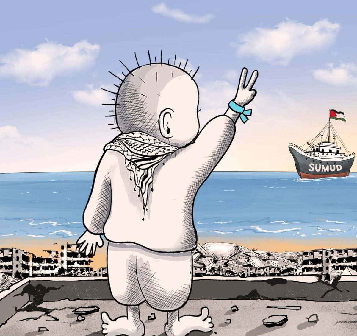 Dünyanın vicdanı bu gemilerde. 🌊 #Sumudukoruyun