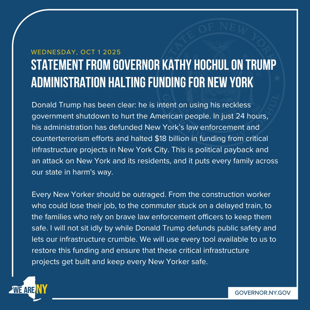 Governor Kathy Hochul tweet media