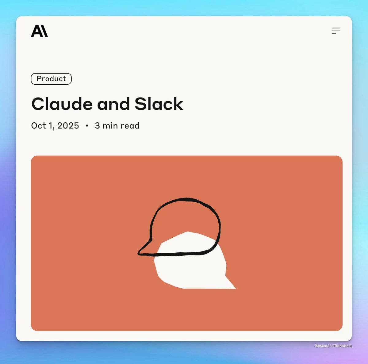 Slack integration UI