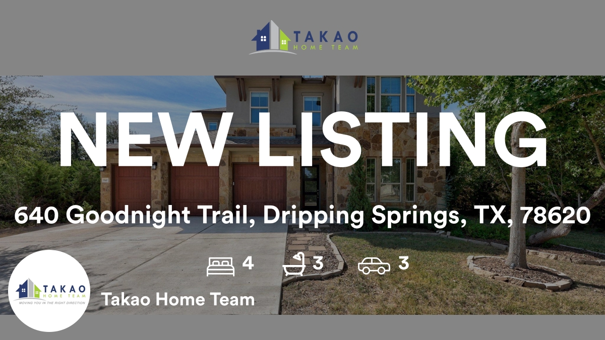 TakaoHomeTeam's tweet photo. 🛌 4 🛀 3 🚘 3
📍 640 Goodnight Trail, Dripping Springs, TX, 78620

Our team’s latest listing on RateMyAgent
TX - Texas 505130
https://t.co/5TFK6UjKB7

...
#ratemyagent #realestate https://t.co/KeTI9qj2YQ