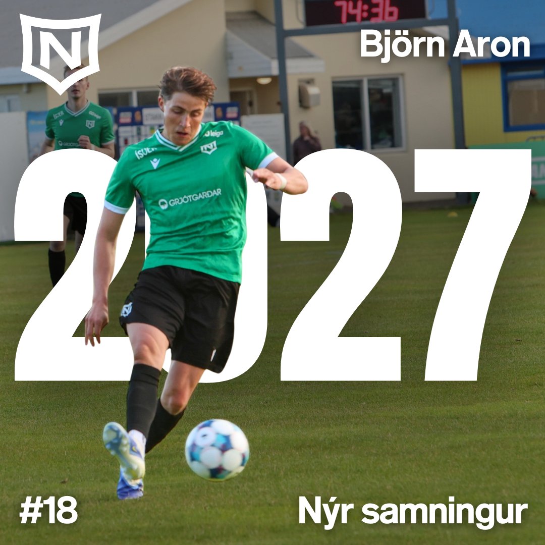 Björn Aron framlengir við Njarðvík!

Björn Aron Björnsson framlengir samningi sínum við Njarðvík út árið 2027.
Nánar hér: umfn.is/bjorn-aron-fra…

Knattspyrnudeildin óskar Birni til hamingju með nýja samninginn!