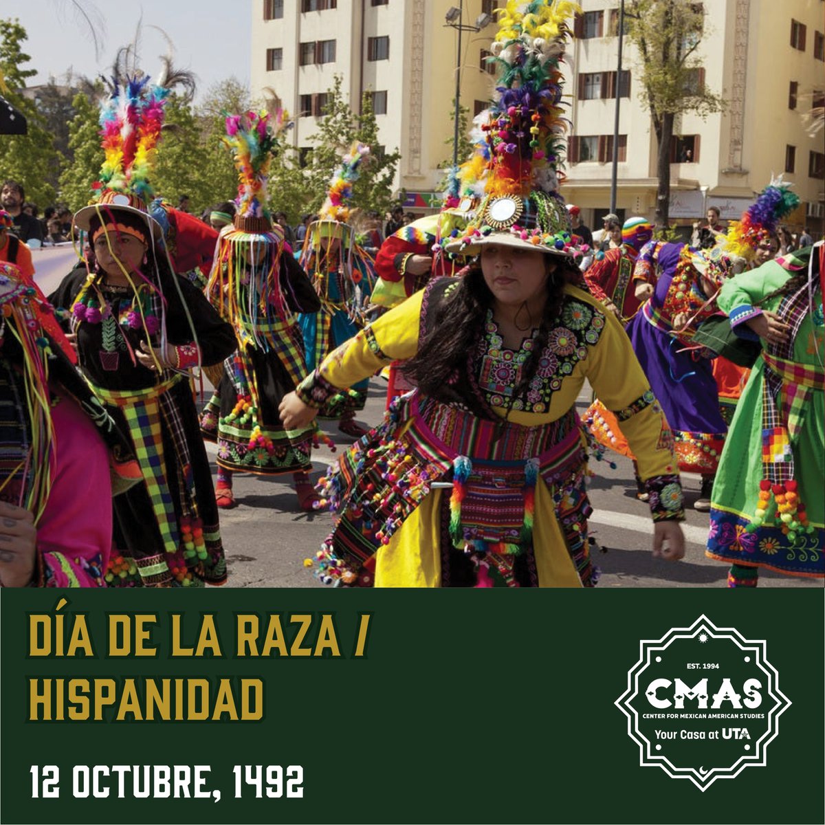 Feliz Día de la Raza de #CMAS! #TuCasaatUTA
#somosUTA #somosHSI #YourCasaatUTA