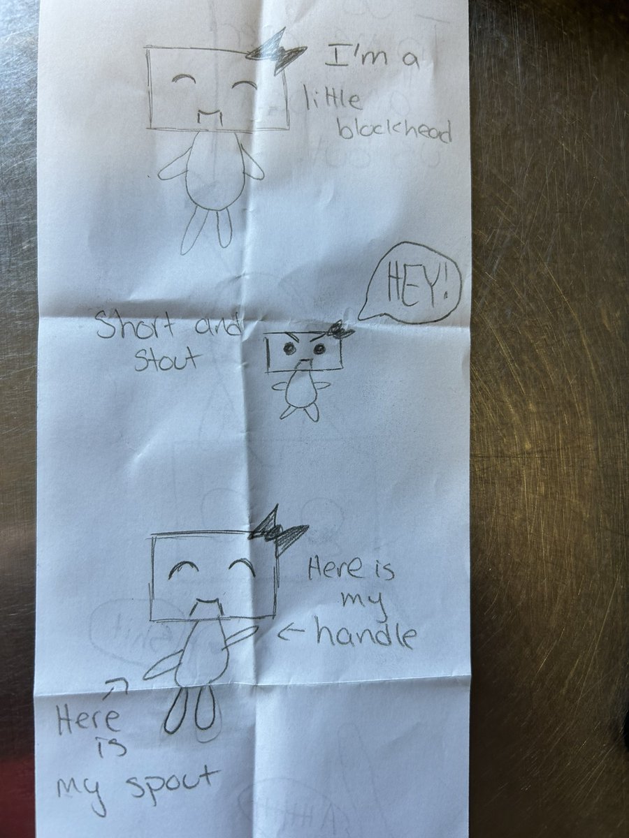 HiImLoganJames's tweet image. Blockhead sings a nursery rhyme. #PorcelainMade