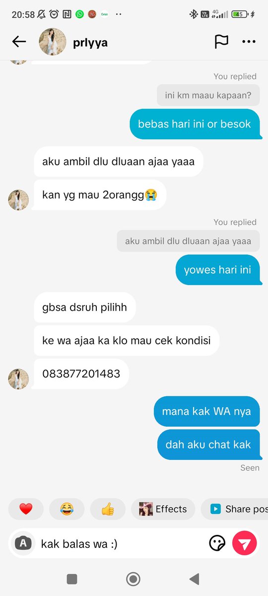 piechocoes's tweet photo. ini ss an beberapa yang aku ambil karena ngga akan mikir sampai kena tipu.... btw wa nya masih aktif dan dia gada respon sama sekali huhu... itu no nya guys silahkan kalian chat or spam call! pelajaran yg bisa diambil : jangan mudah percaya apalagi karena murah :) https://t.co/vSRQ9LEir4