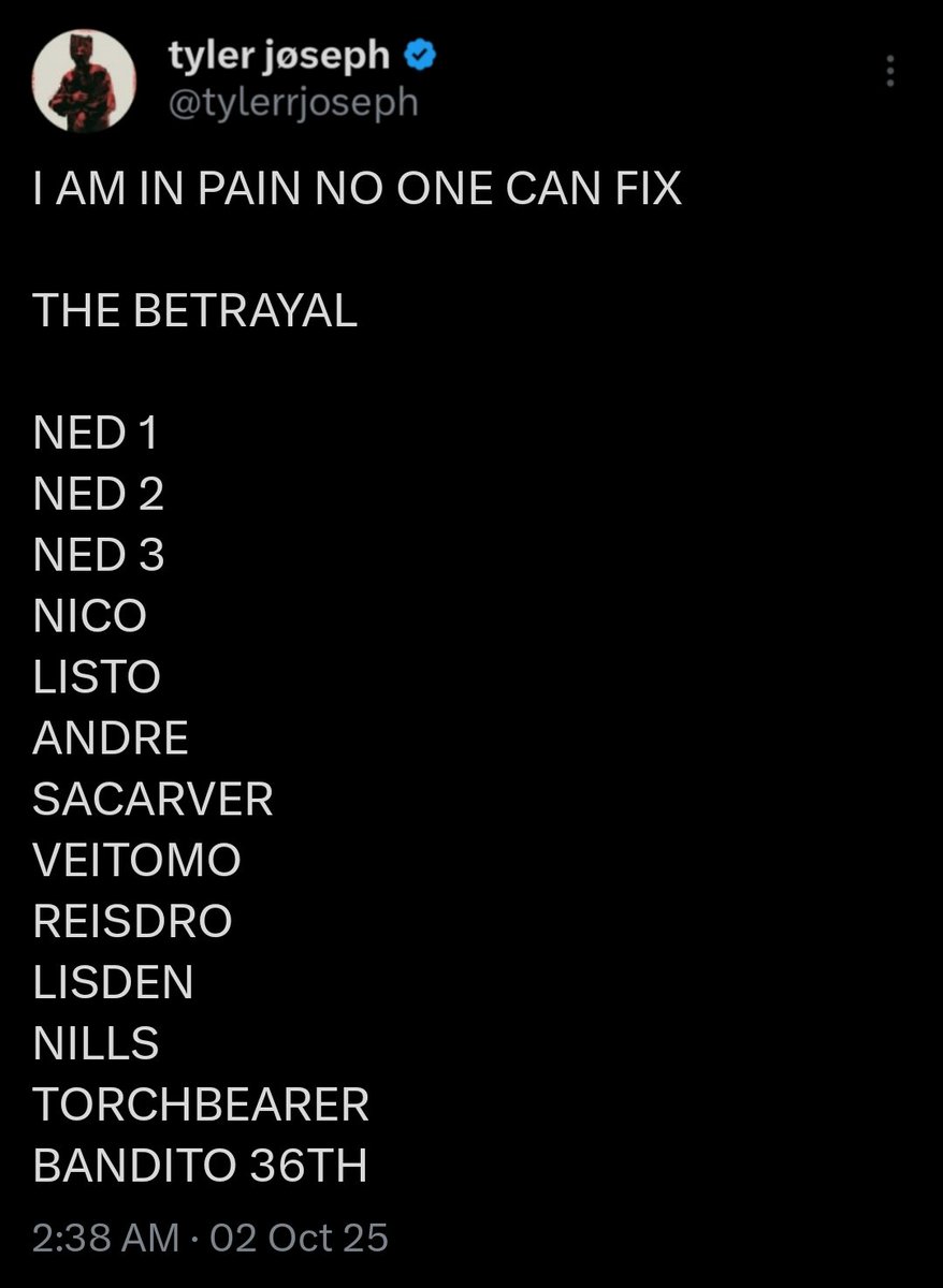 rayofsuburbia's tweet photo. 🚨 CLANCY has RELEASED A LIST of names that have BETRAYED him ‼️ Some of the names listed are Torchbearer, Ned, Nico &amp; more. https://t.co/cJRzOi6D98