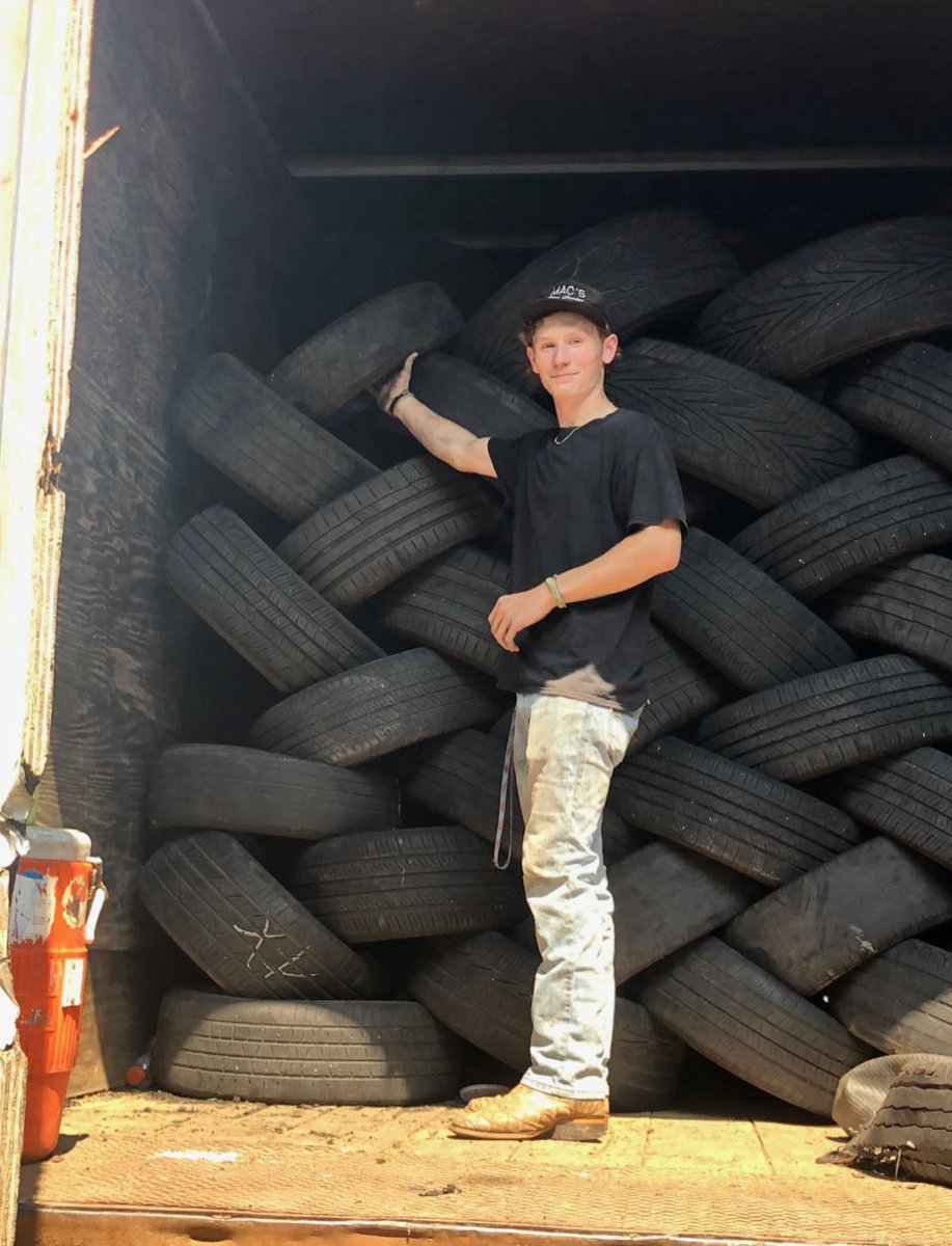 Cohen White, a Completer in our Welding program, uses an internship at Mac's Tire Center to build skills needed for his future career as a lineman.⚡🛠️ #FutureLineman #CTEWorks #tpsd #HandsOnLearning #WBL