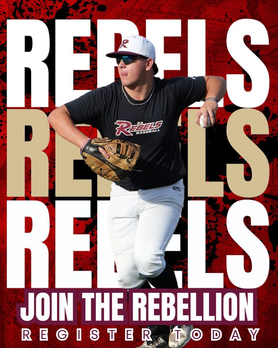 parebels's tweet image. Spring/Summer 2026 Tryouts! 
The PA Rebels aren’t just about playing games—we’re about building futures. With 70+ college commits in the last 5 years, our program develops players and opens doors to the next level. 
Sign up now at parebels.com
 #SpringBaseball
