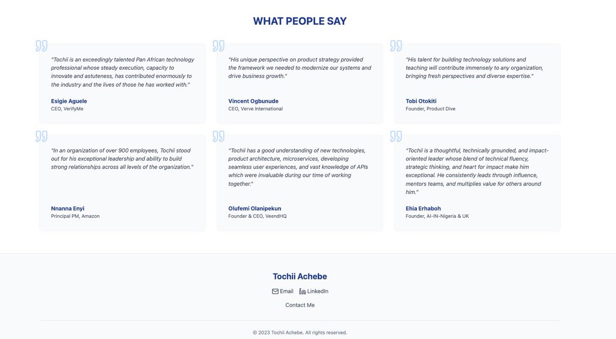 TochukwuAchebe's tweet image. 🚀 Excited to share my new website!

A hub where I bring together my journey in APIs, platforms, career growth, faith, and education with insights, blogs, and resources to inspire and empower.

Check it out: tochukwuachebe.com

#LearnWithTochii #CareerGrowth #Faith #educate