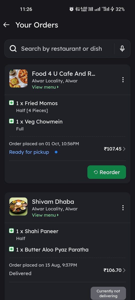 If you want your order superfast delivery order on zomato because today I recived my order in 1 hour because zomato find there rider to pick that order thanku <a href="/zomato/">zomato</a>