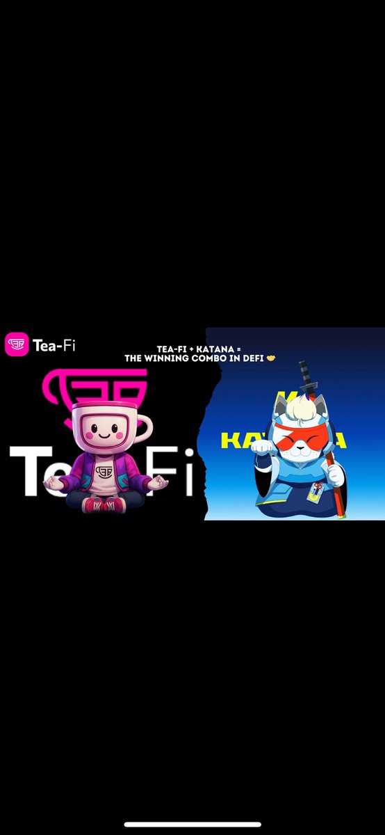 0xFluxbyte's tweet image. Katana + Tea-Fi = The Perfect Combo for DeFi. ⚔️
Powerful infrastructure meets gamified rewards. The ultimate winning strategy.
#TeaFi #Katana #WinningCombo