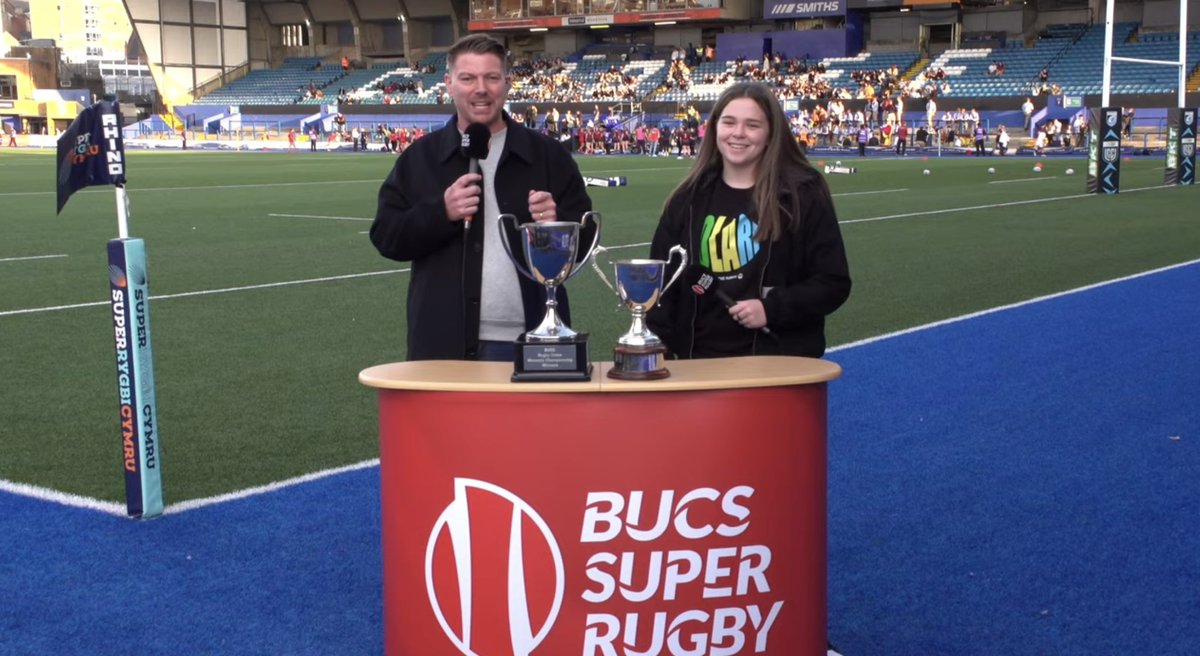 She made her commentary debut tonight and absolutely smashed it🔥 That smile says it all Maisie 🫶🏼 <a href="/cmetwrfc1/">CMETWRFC</a> <a href="/BUCSsport/">BUCS</a> <a href="/WelshRugbyUnion/">Welsh Rugby Union 🏴󠁧󠁢󠁷󠁬󠁳󠁿</a>