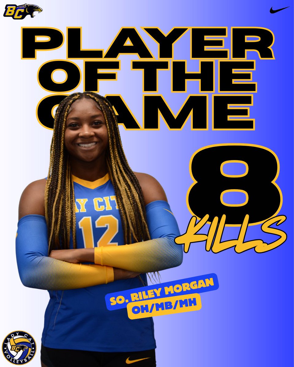 BayCityVB's tweet photo. The Lady Cats vs the Lady Cougars Stats: Players of the Game 🏐 

Ace Totals: 
@kolbiedavis_ - 2 
@KimyaLewisVb  - 11
@Onwuchekwa43479 - 5
Kim Perez 1 
Lily Walker 2 

#BFND https://t.co/dtQKHgPmQC
