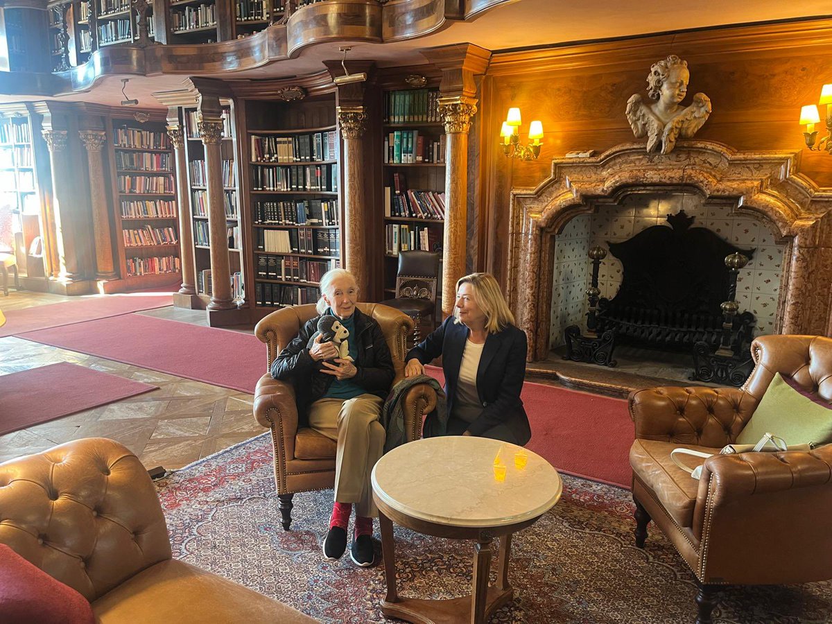 Ich bin so froh, ihr noch begegnet zu sein. R.I.P. Jane Goodall 🕊️

Foto: Andreas Tröster