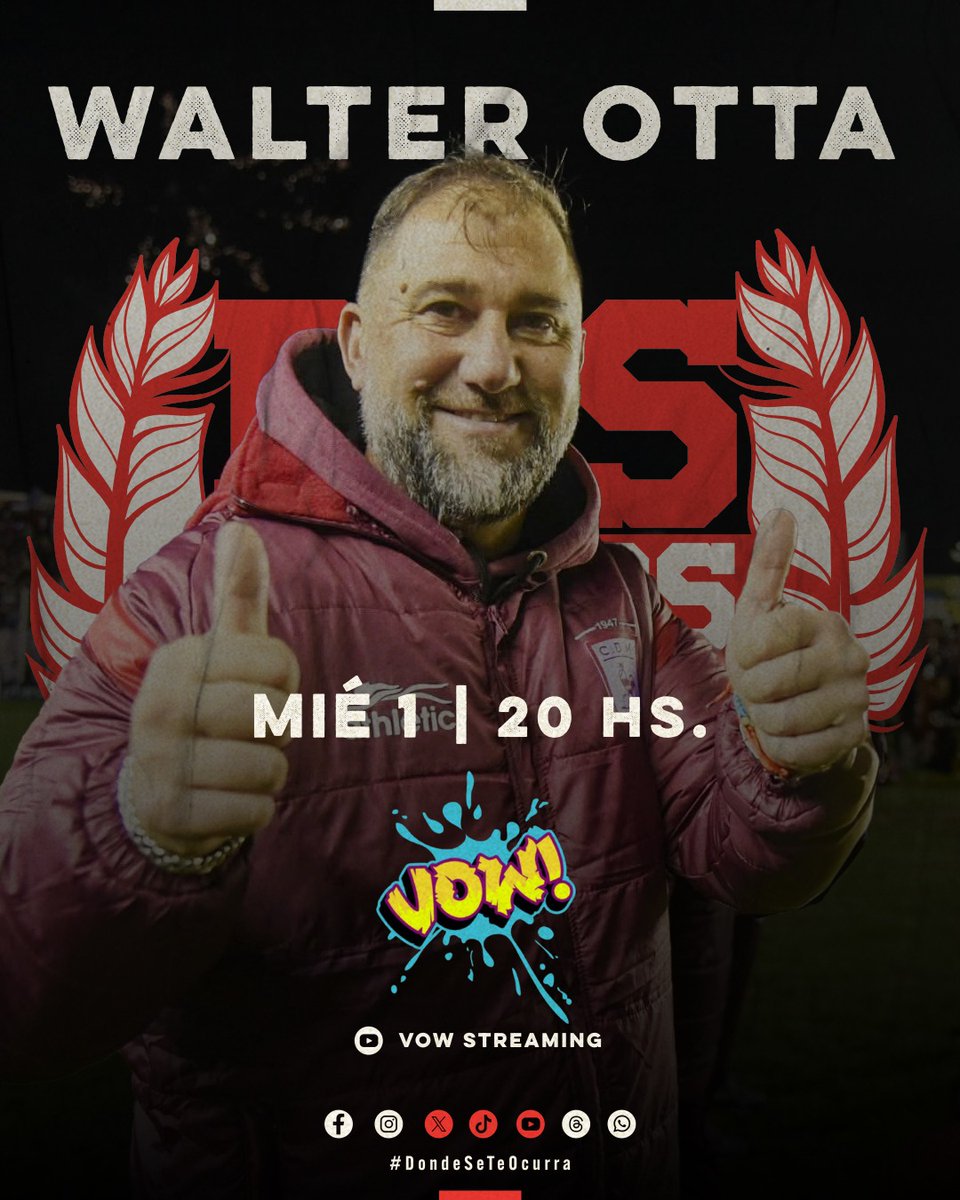 Mira que lujo nos pegamos hoy...

Desde las 20, por VOW!, tenemos un nuevo programón y encima charlamos con Walter.

👇 Deja tu pregunta y se la hacemos!