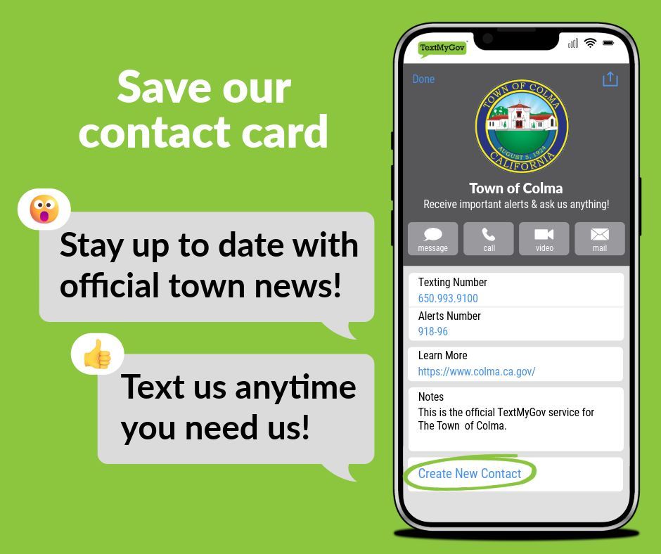 Town of Colma tweet media