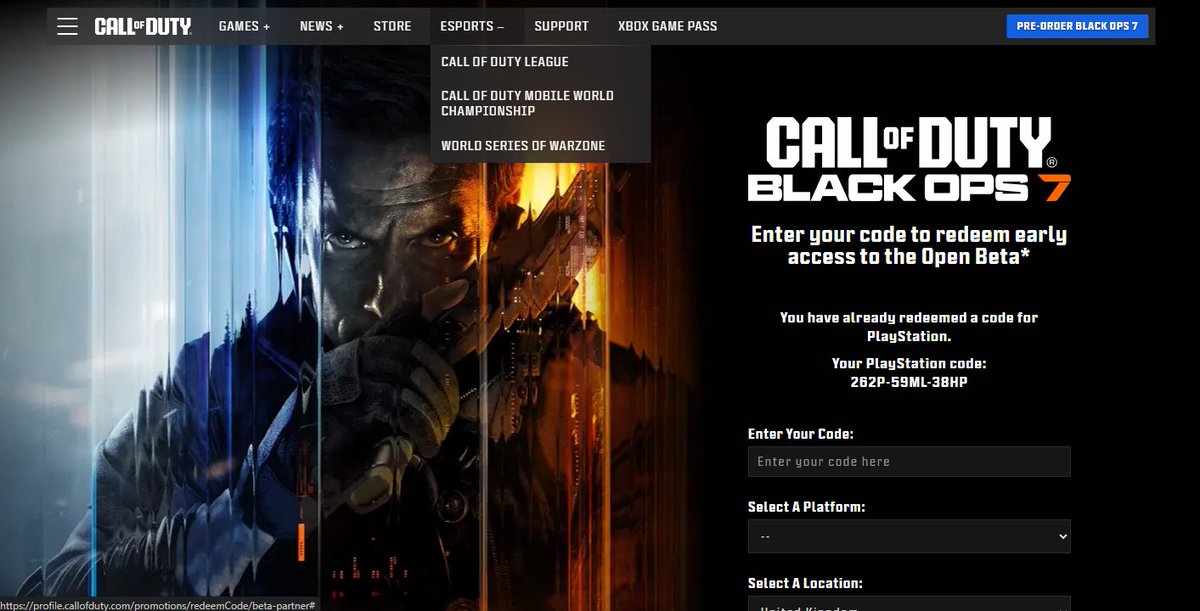 CJScotney's tweet photo. @charlieINTEL This code has been used so wont work! https://t.co/6tMXOJbKNe