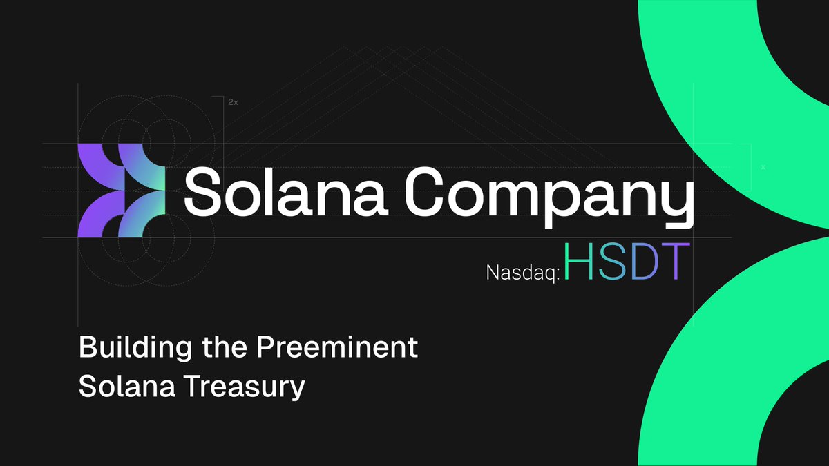 After reviewing 150+ DAT pitches and deploying capital across 20+ Digital  Asset Treasuries, we led the formation of Solana Company (Nasdaq: $HSDT) —  the preeminent SOL treasury. Our thesis: DATs can generate