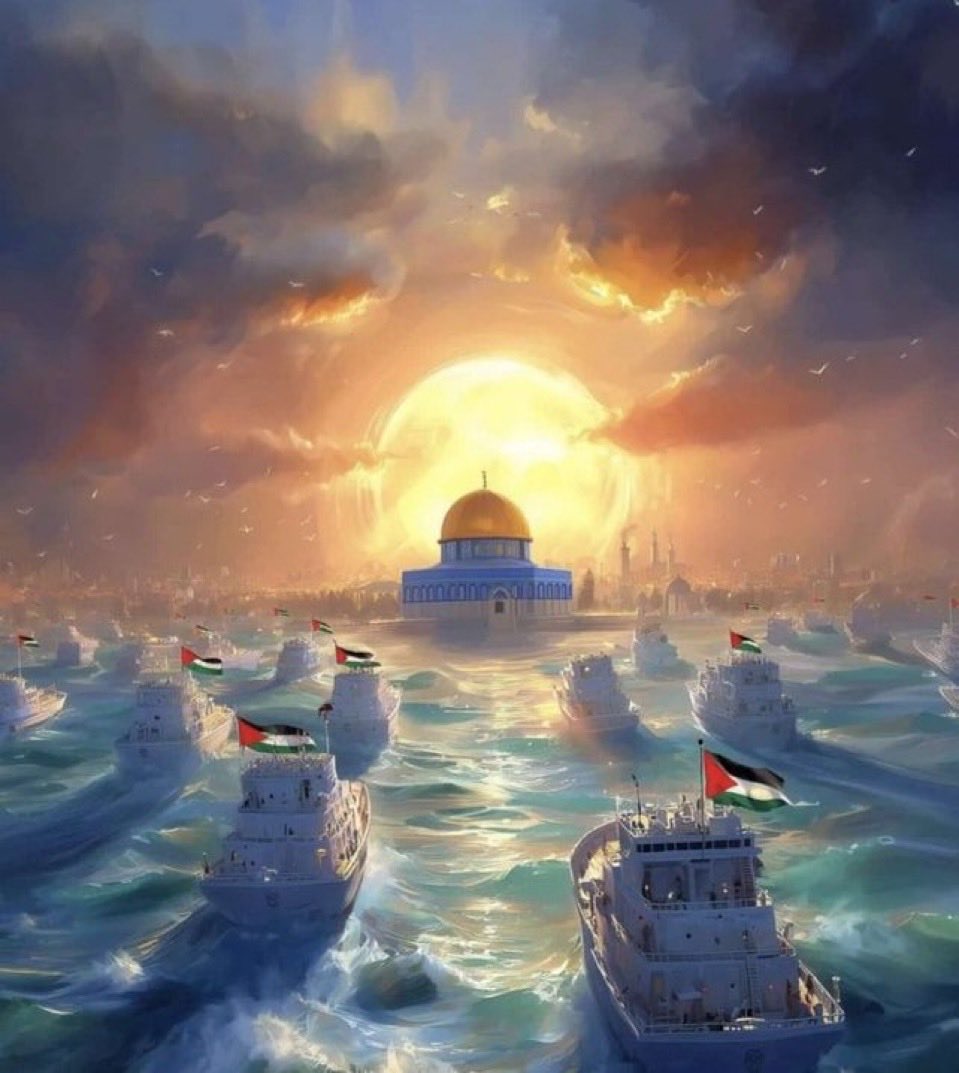 Ya Rabbi Sumud Filosundaki kardeşlerimizin Gönlüne ferah ve inşirah, Haydutların kalbine korku ilka eyle!
Her şeye Kadir olan Allahım! Sumud’un Ablukayı aşmasını Gazzedeki mazlumlara Umut  olmasını nasip eyle!
#GlobalSumudFlotilla