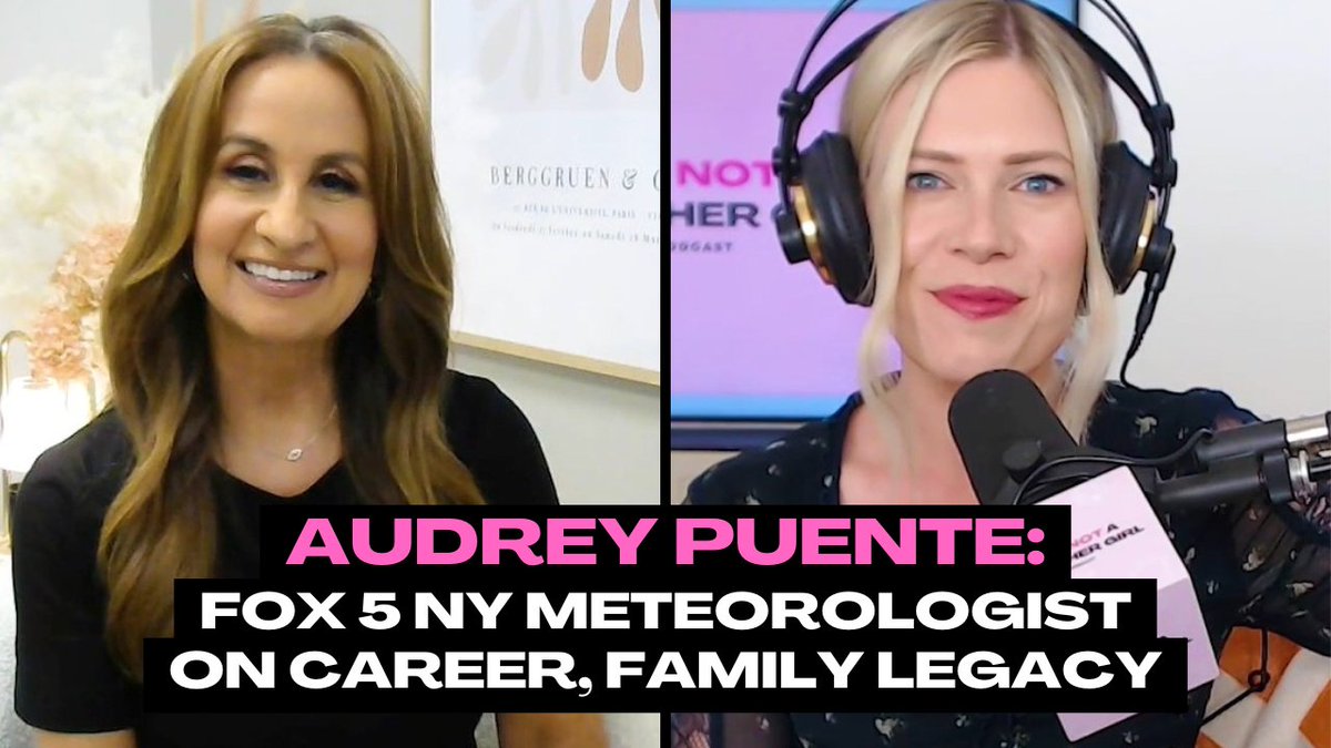 Had an amazing conversation with <a href="/AudreyPuente/">AudreyPuente</a> talking about her career path, working with Al Roker, and growing up with a musical icon (Tito Puente!)
LISTEN HERE: podcasts.apple.com/us/podcast/aud… #news #weather #careers #meteorology #journalism
