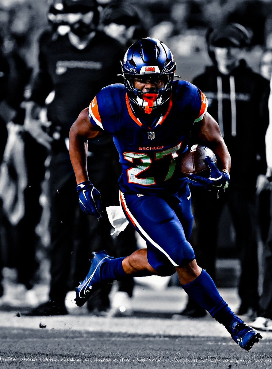 Update:

First Bronco since 2022 to have 100 rushing yards 

Top 5 in rushing yards in NFL.😏